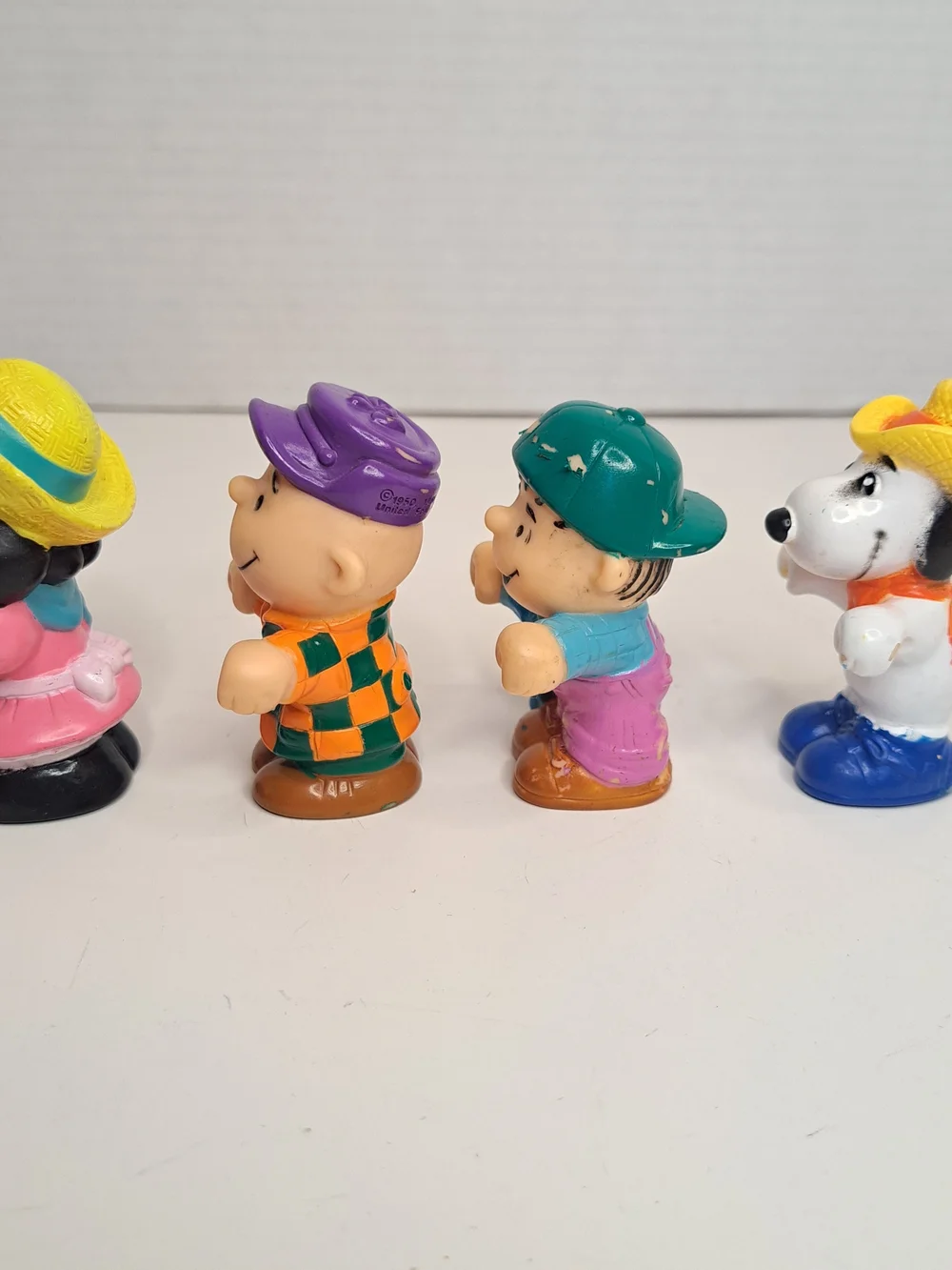 Vintage 1966 Peanuts Farmer Characters' Lucy, Linus, Charlie Brown, and Snoopy
